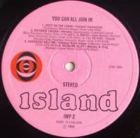 You Can All Join In Vinyl Record LP Island 1969.
