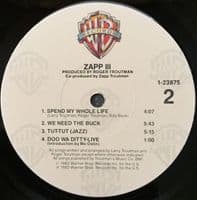 ZAPP Zapp III Vinyl Record LP US Warner Bros. 1983