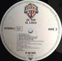 ZZ TOP El Loco Vinyl Record LP Warner Bros.