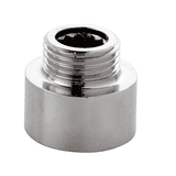 1/2 FemaIe x 3/8 MaIe inch BSP Chrome Brass Reducer - 07000007