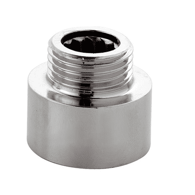 1/2 FemaIe x 3/8 MaIe inch BSP Chrome Brass Reducer - 07000007