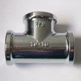 1/2 inch BSP Threaded Chrome Female Tee - 25970100
