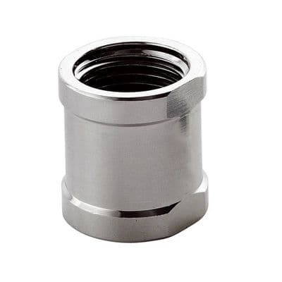 1/2 inch BSP Threaded Chrome Plated Brass Socket - 25930101