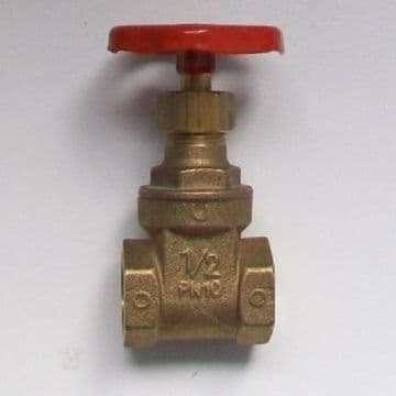 1/2 inch Female Iron Brass Gate Valve - 07001140