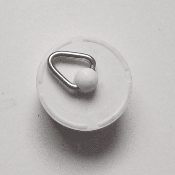 1" Caravan Sink White Rubber Plug - Pack of 2 - 74000301