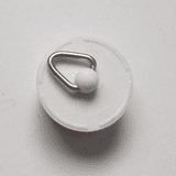 1" Caravan Sink White Rubber Plug - Pack of 2 - 74000301