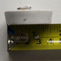 1.5/8 White Tapered Rubber Waste Plug - 74000310