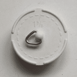 1.5/8 White Tapered Rubber Waste Plug - 74000310
