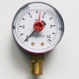 10 Bar Pressure Valve Gauge - Bottom Connection - 07002052