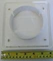 100mm Extractor / Ventilation Flap Terminal Flap Vent - White - 70001220