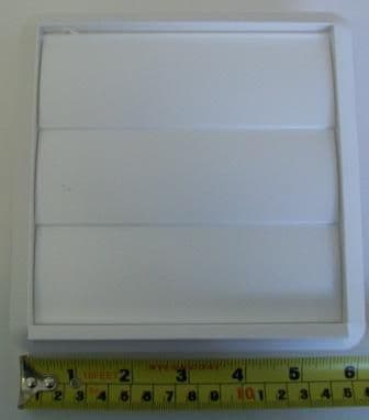 100mm Extractor / Ventilation Flap Terminal Flap Vent - White - 70001220