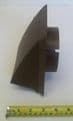 100mm Extractor / Ventilation Hooded Terminal Vent - Brown - 70001250