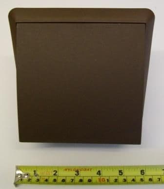 100mm Extractor / Ventilation Hooded Terminal Vent - Brown - 70001250