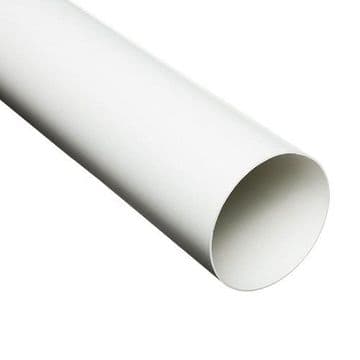100mm Extractor / Ventilation Rigid Ducting White - 70000710