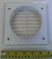 100mm Extractor / Ventilation Terminal Grill Vent - White - 70001240