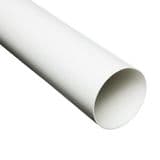 100mm Rigid Circular Ventilation Ducting White - 70000710