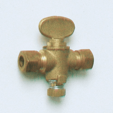 10mm Brass Gas Isolation Valve - Butterfly Handle - 07100212