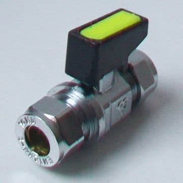 10mm Chrome Lever Isolating Valve for Gas and Water - 07000757