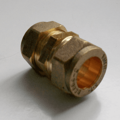 15mm Brass Compression Slip Coupling - 24901500