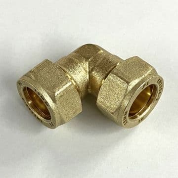 15mm DZR Brass Compression 90 Degree Elbow - 244415DZ
