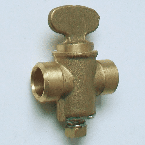 15mm Gas Butterfly Lever Isolation Valve Soldered - 07000770