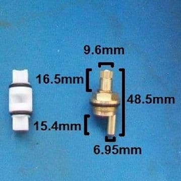 19 Spline Bath Shower Mixer Diverter and Shuttle - 62013614