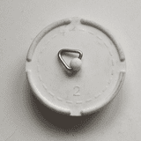 2" Large Belfast and Butler White Rubber Plug - 74000340