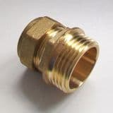 22mm - 1 Inch Brass Compression Male Iron to Copper - 24422201