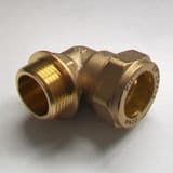 22mm - 3/4 Compression Bent Male Iron to Copper - 24452200