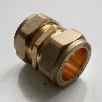 22mm Brass Compression Slip Coupling - 24902200