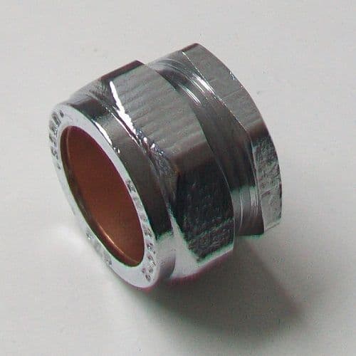 22mm Chrome Compression Stop End Cap