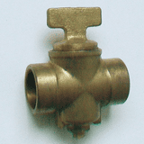 22mm Gas Butterfly Lever Isolation Valve Soldered - 07000790