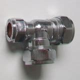 22mm x 22mm x 15mm Chrome Compression Tee - 2450220C