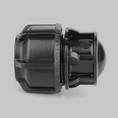 25mm Blue MDPE Alkathene Mains Water Pipe Stop End Cap - 20502562