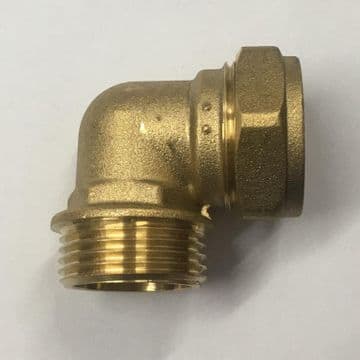 28mm - 1 inch Compression Bent Male Iron to Copper - 24452800