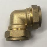 28mm Brass Compression 90 Degree Elbow - 24442800