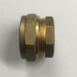 28mm Brass Compression Pipe Stop End Cap - 24372800