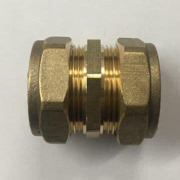 28mm Brass Compression Straight Coupling - 24402800