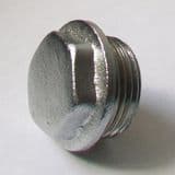 3/4 inch BSP Chrome Plated Brass Male Thread Plug - 25950200