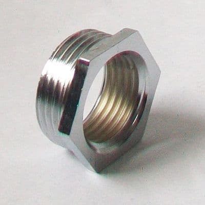 3/4 inch x 1/2 inch BSP Chrome Plated Reducing Bush