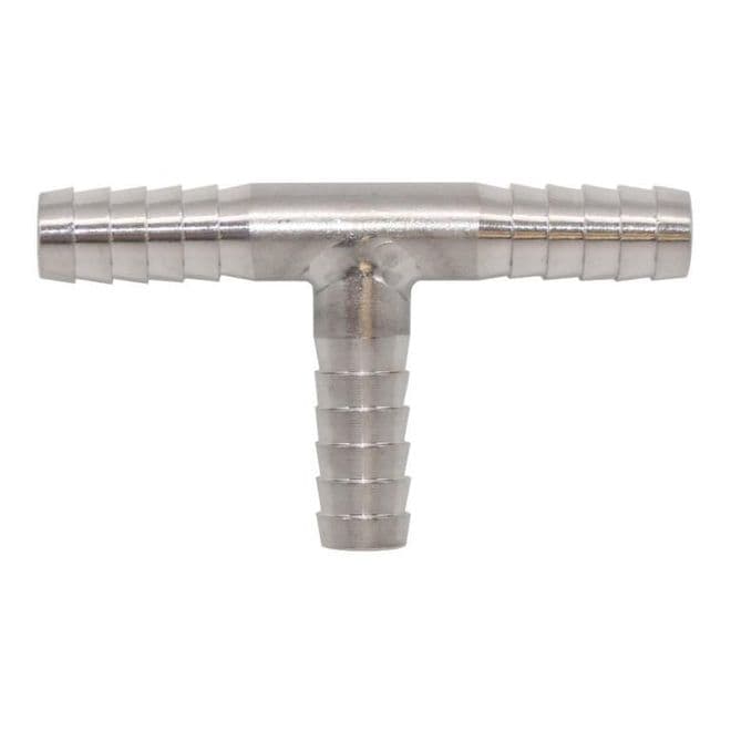 3/8 inch Stainless Steel Hose Tail Connector Tee - 07000118
