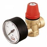 3 Bar Pressure Relief Valve 1/2 with Gauge - 07000012