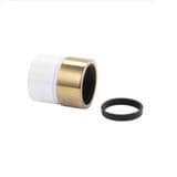 32mm / 35mm Brass Waste Pipe to 1.1/4 Solvent Weld Pipe - 68028068