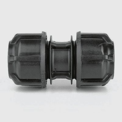 32mm Blue MDPE / Black Alkathene Mains Water Pipe Coupling - 20502523