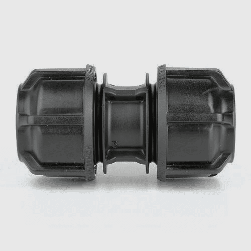 32mm Blue MDPE / Black Alkathene Mains Water Pipe Coupling - 20502523