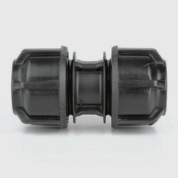 32mm Blue MDPE / Black Alkathene Mains Water Pipe Coupling - 20502523