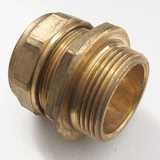 35mm - 1.1/4 Brass Compression Male Iron to Copper - 24423500