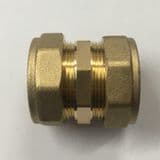 35mm Brass Compression Straight Coupling - 24403500