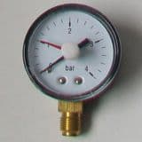4 Bar Pressure Valve Gauge - Bottom Connection - 07000009