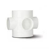 4 inch / 110mm Soil Pipe Short Boss Connector - White - 47BSE060